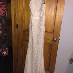 Lulus Cream lace dress